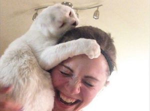 不安障害を患う飼い主を助けた猫ちゃん
